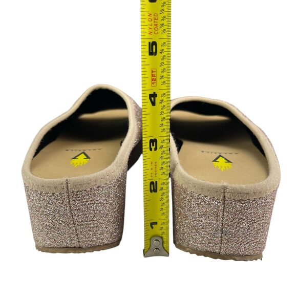 Volatile Women’s Platform Slide Sandals Size 8 Glitter Slip-On Wedge Open Toe - Picture 8 of 11